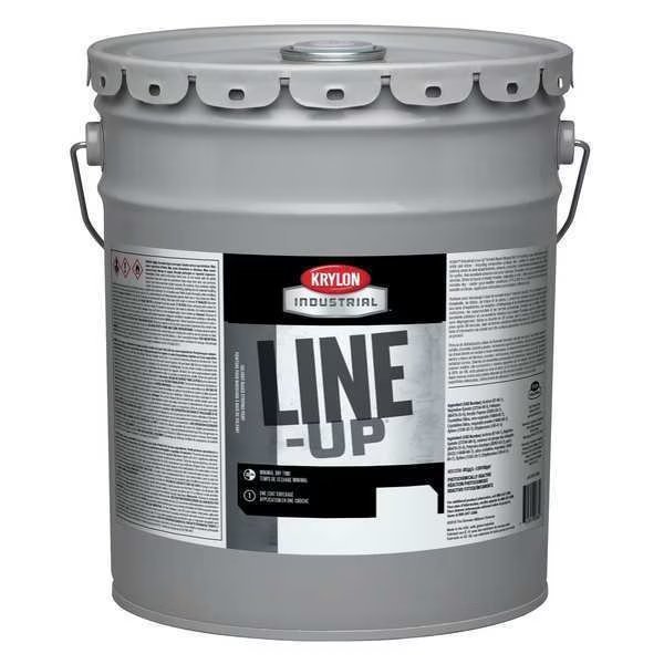 Pavement Striping Paint, 5 gal., Parking Lot White, Solvent -Based, Krylon Industrial, Mfr#: K42130404-20