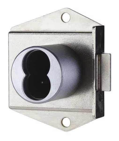 Cabinet Dead Latch with Interchangeable Core, Coreless, SFIC Key, For Material Thickness 1 1/16 in, Ccl, Mfr#: 72624