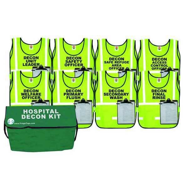 Hospital Decon Kit, 8 Vests, Disaster Management Systems, Mfr#: DMS 05041