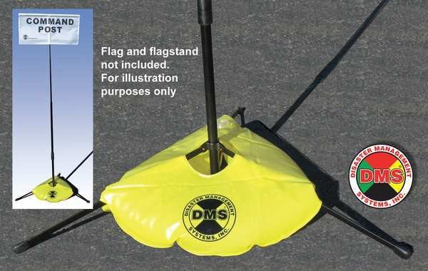 Flag Stand, Water Weight Bag, Disaster Management Systems, Mfr#: DMS 05742