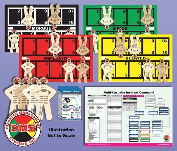 Tabletop MCI, Multi-Casualty Incident, Disaster Management Systems, Mfr#: DMS 05844
