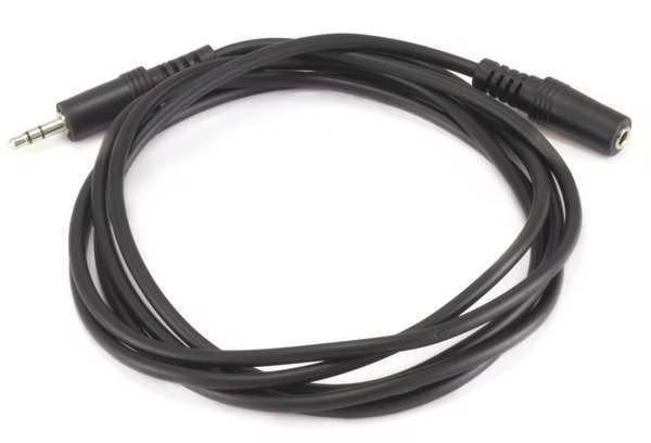 Audio Cable, 3.5mm, M/F, 6 Ft, Monoprice, Mfr#: 648