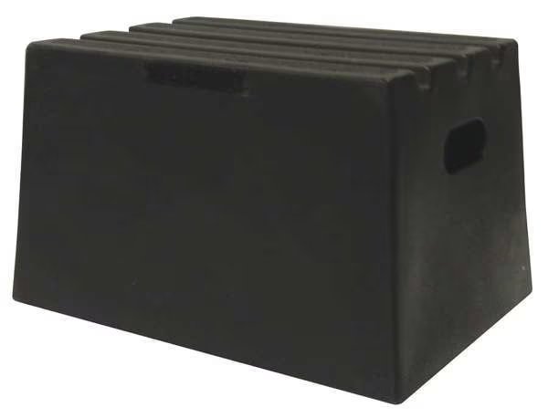 1 Step, Plastic Step Stand, 500 lb. Load Capacity, Black, Dpi, Mfr#: ST18-01