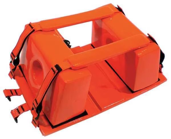 Head Immobilizer, 10-1/2x16x6-1/2, Orange, Medsource, Mfr#: MS-91000