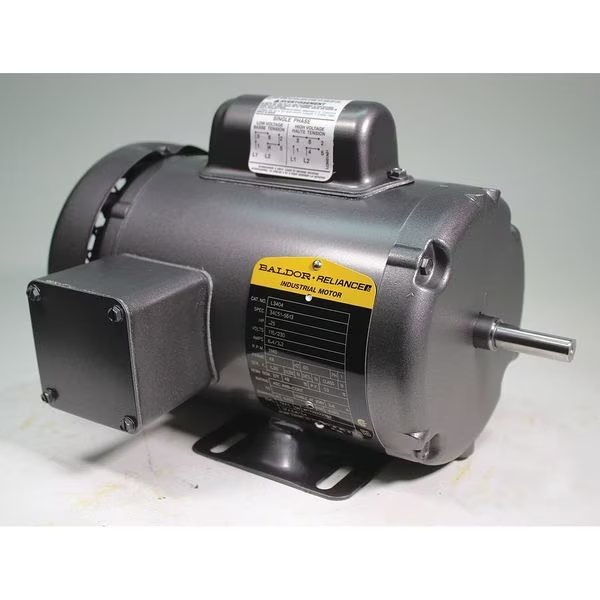 Capacitor-Start General Purpose Motor, 1/4 HP, 115/230V AC Voltage, 48 Frame, 1,140 Nameplate RPM, Baldor-Reliance, Mfr#: L3404