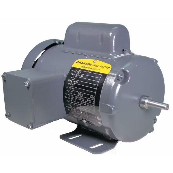 Capacitor-Start General Purpose Motor, 1/4 HP, 115/230V AC Voltage, 42 Frame, 3,450 Nameplate RPM, Baldor-Reliance, Mfr#: L3356