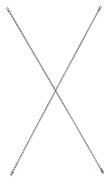Scaffold Brace, 2 in.L, Steel, Metaltech, Mfr#: M-MC48120