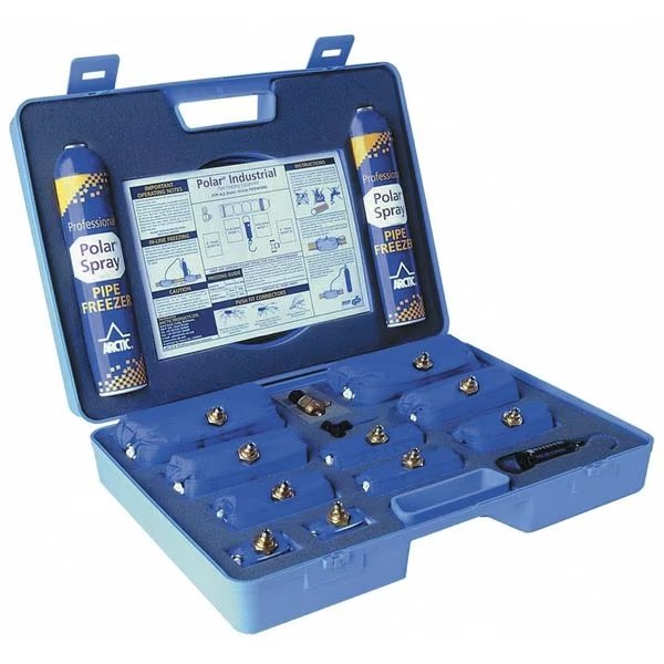 Pipe Freeze Kit, 3/8 to 2-3/8 Cap, 15 Pc, Wheeler-Rex, Mfr#: 1755