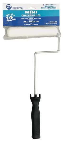 Mini Paint Roller Frame, Plastic Handle, 6-1/2" Rollers, Premier, Mfr#: 72514