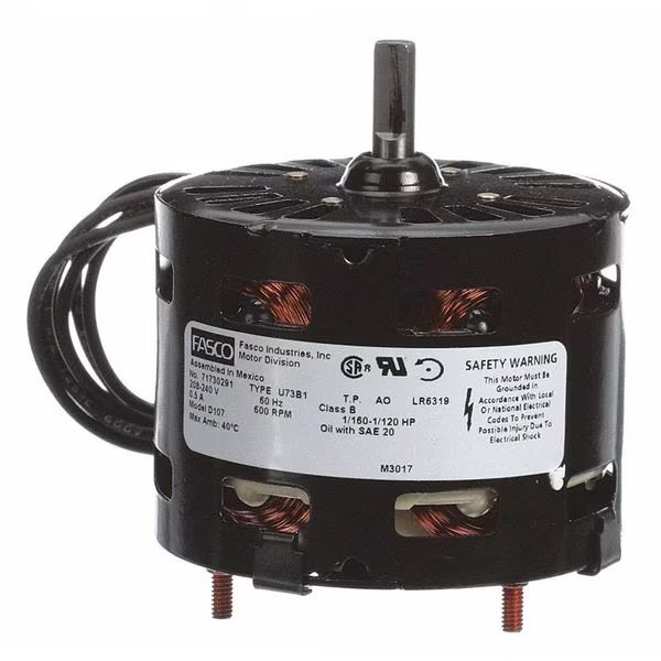 HVAC 3.3 In Motor, 1/115 HP, 208-240V, CCW, Fasco, Mfr#: D107