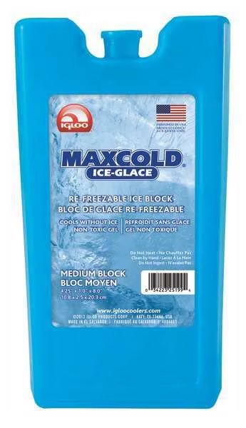 Reusable Ice Block, 7-7/8x15/16x4-1/4 in., Igloo, Mfr#: 25199