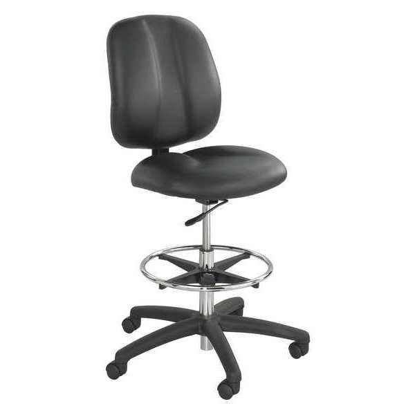 Chair, 26 in W 26" L 54" H, Vinyl Seat, Safco, Mfr#: 7084BL