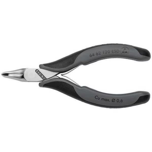 4 3/4 in ESD End Cutting Nipper Uninsulated, Knipex, Mfr#: 64 62 120 ESD