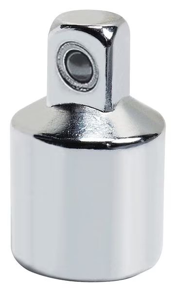 3/8 in Drive Socket Adapter, 1 pcs, Chrome, Stanley, Mfr#: 86-214