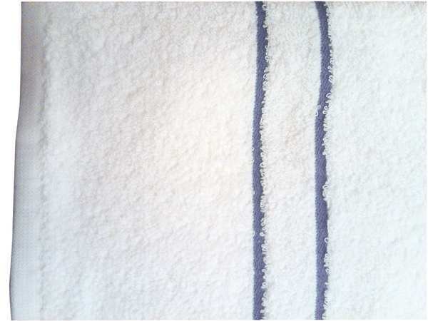 Pool Towel, White w/Blue Dobby, PK12, Martex, Mfr#: 7133196