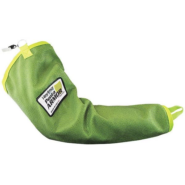 PentaArmor Cut-Resistant Sleeve, Cut Level A7, SuperFabric, Thumbhole, 19 in L, Green, Medium, Hexarmor, Mfr#: 1010-M (8)