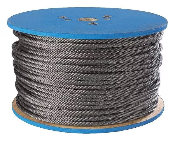 Flexible Wire Rope, Galv. ST, 3/16in, 250ft, Peerless, Mfr#: PEE-4503290