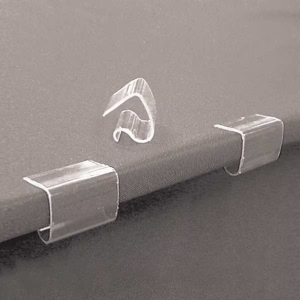 Table Cloth Clip, Rigid PVC, PK250, Ez Clip By Fastenation, Mfr#: EZTCC