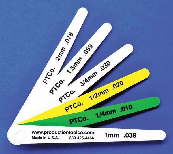 Feeler Gauge, 0.236 In Thick, 4 In L Blade, Assembly Tool, Mfr#: L - 612