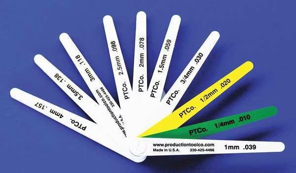 Feeler Gauge, 0.748 In Thick, 4 In L Blade, Assembly Tool, Mfr#: L - 1012
