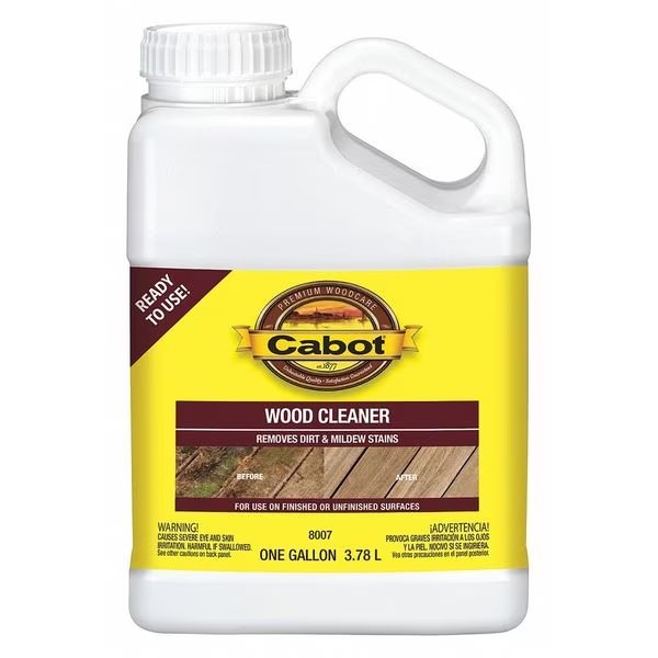Wood Cleaner, Clear, 1 gal., Cabot, Mfr#: 140.0008007.007