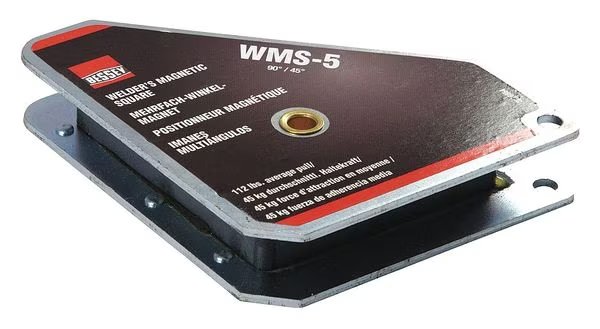 Magnetic Welding Square, 3-3/4InLx3/4InW, Bessey, Mfr#: WMS-5