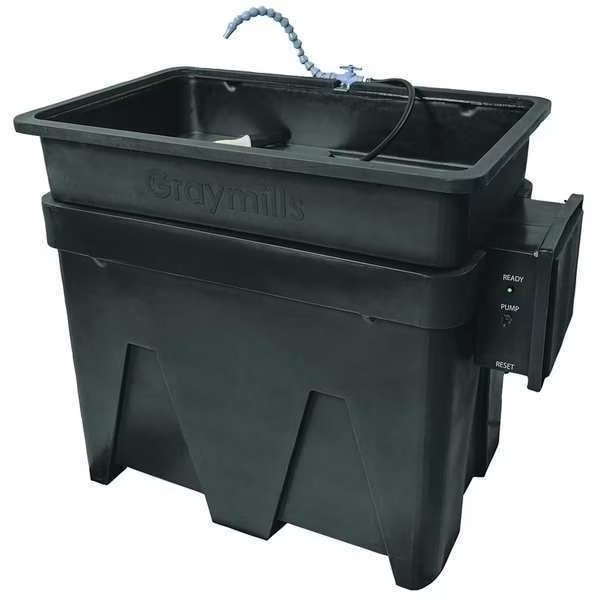 Parts Washer, Aqueous, 30 gal., Cap 200 lb., Graymills, Mfr#: PH922-A