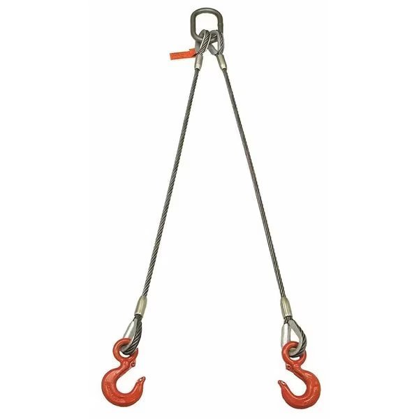Sling, Wire Rope, 4 Ft L, 2200 Lb @ 60, Lift-All, Mfr#: 142LBX4