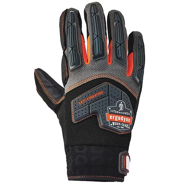 Anti-Vibration Gloves, Black, XXL, PR, Proflex By Ergodyne, Mfr#: 17302
