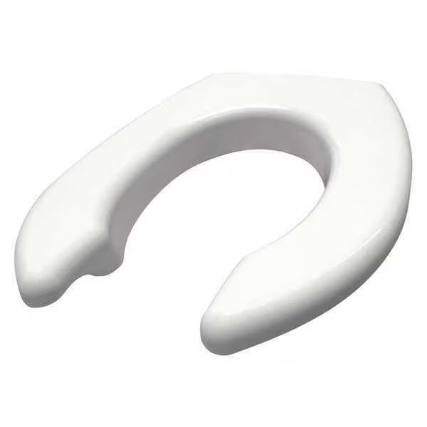 Toilet Seat, Without Cover, ABS plastic, Round or Elongated, White, Big John, Mfr#: 7W