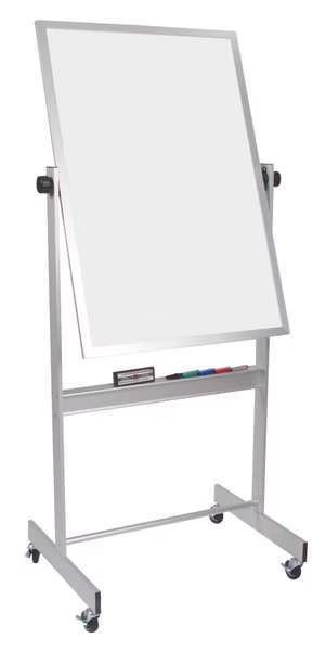 40"x30" Magnetic, Reversible Porcelain Whiteboard, Gloss, Board Color: White, Mooreco, Mfr#: 668AC-DD