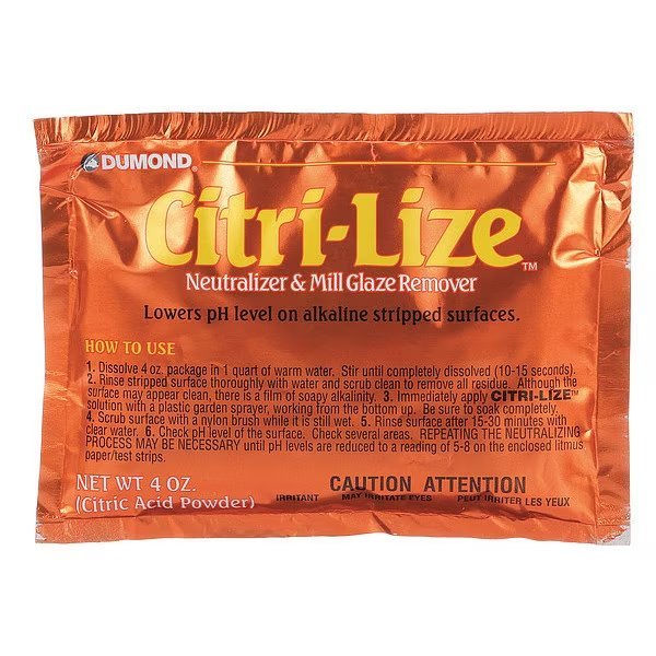 Citri-Lize Neutralizer and Mill Glaze Remover, 4 Ounce, Dumond, Mfr#: 2031