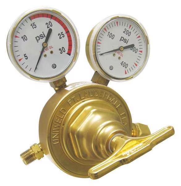 Stage Regulator, Single Stage, CGA-510, 10 to 250 psi, Use With: Acetylene, Uniweld, Mfr#: RV8011