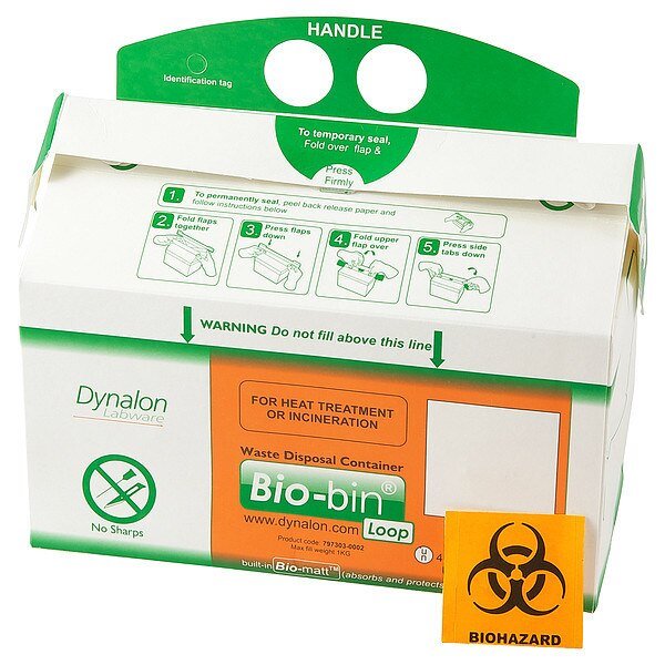 Bio-bin Waste Container, 2.5L, PK50, Dynalon, Mfr#: 797303-0002