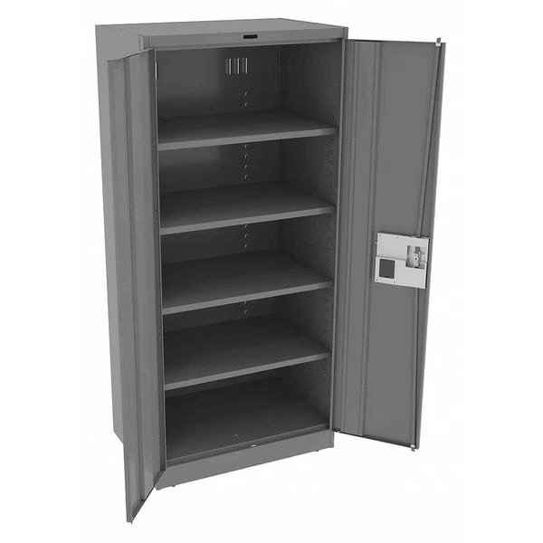 22 ga. Carbon Steel Storage Cabinet, 36 in W, 78 in H, Stationary, Tennsco, Mfr#: 7824ELMG