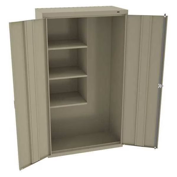 24 ga. Steel Storage Cabinet, 36 in W, 64 in H, Stationary, Tennsco, Mfr#: JAN6618DHSD
