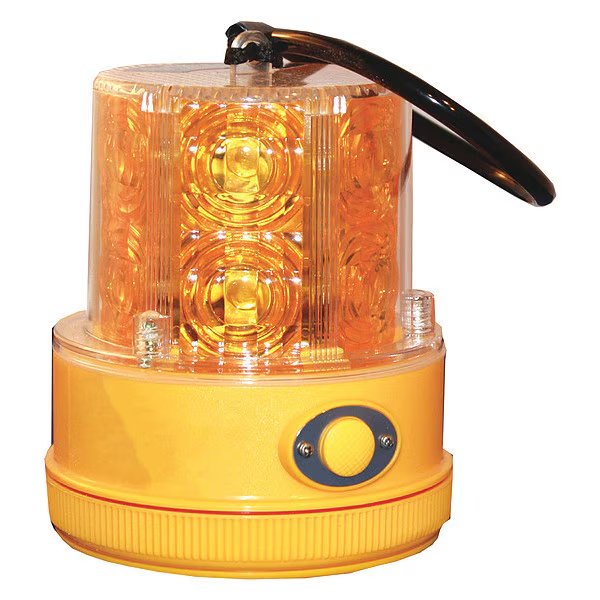 Revolving Safety/Warning Light, Amber, Railhead Gear, Mfr#: RM18-LED A