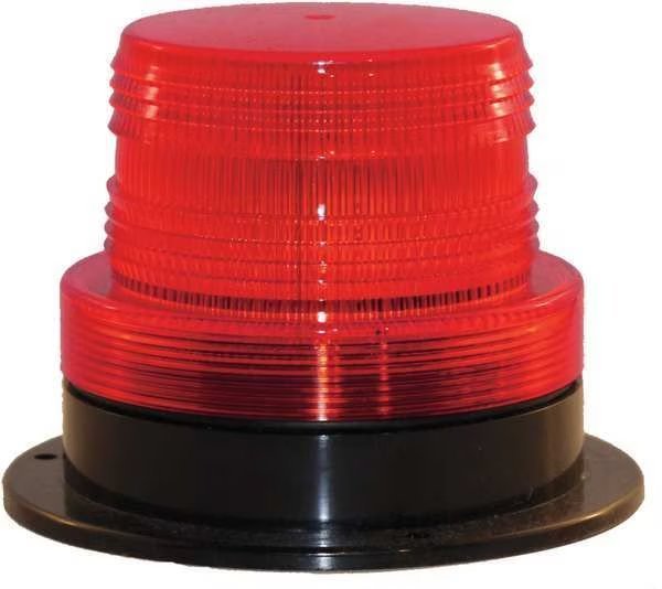 Warning Strobe, Amber, LED, 12 to 90VDC, Railhead Gear, Mfr#: M7600-LED R