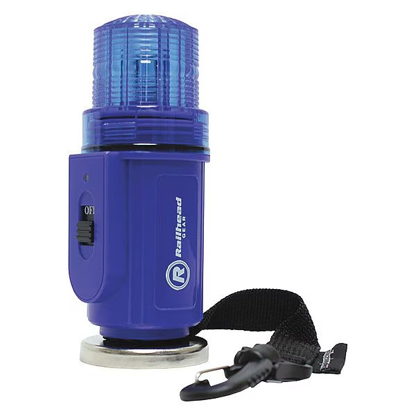 Warning Strobe, Blue, LED, Railhead Gear, Mfr#: M50B-LED