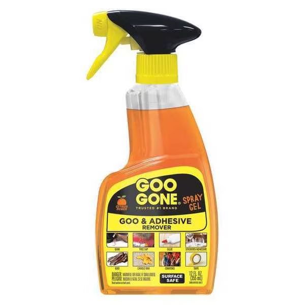 Adhesive Remover, Trigger Spray Bottle, 12 oz, Ready to Use Spray Gel, Citrus, Goo Gone, Mfr#: 2096