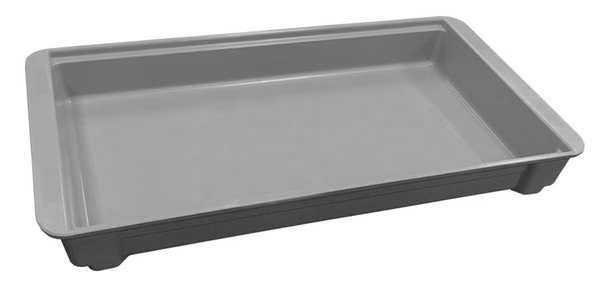 Stacking Container, Gray, Fiberglass Reinforced Composite, 20 3/4 in L, 11 1/4 in W, 2 3/8 in H, Molded Fiberglass, Mfr#: 8147085136