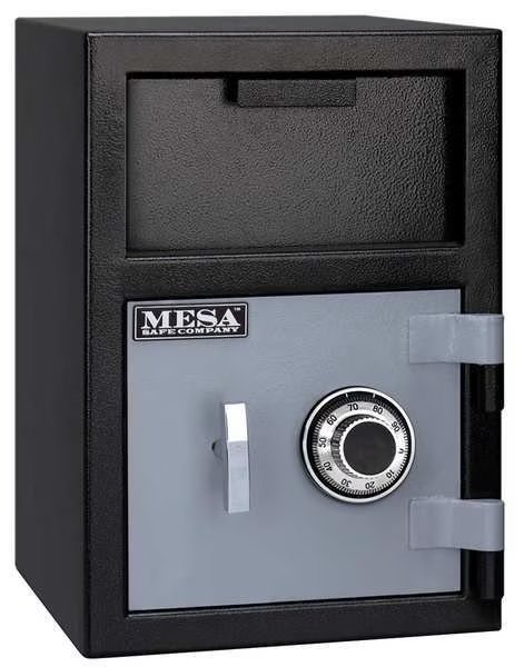 Depository Safe, with Combination Dial 82 lb, 0.8 cu ft, Steel, Mesa Safe Co, Mfr#: MFL2014C
