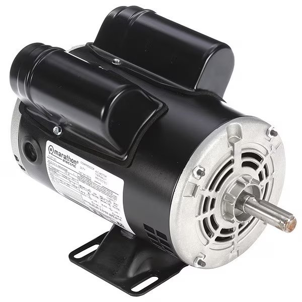 Air Compressor Motor, 1 HP, 10.6/5.5-5.3A, Marathon Motors, Mfr#: 056B34D2029