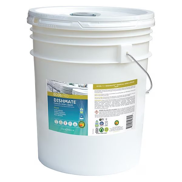 Manual Dishwashing Liquid, 5 gal., Pear, Ecos Pro, Mfr#: PL9720/05