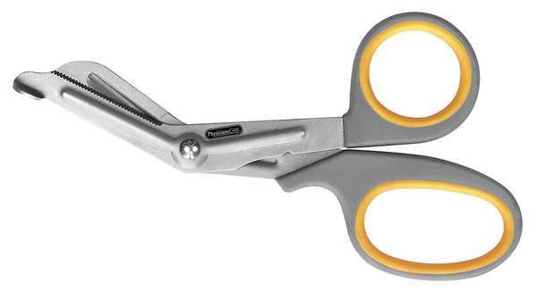 Scissors, 7 In. L, Silver, Rounded, Titanium, Physicianscare, Mfr#: 90292