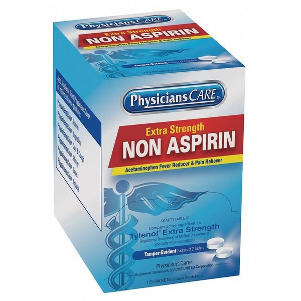 Non-Aspirin, Tablet, 500mg, PK125, Physicianscare, Mfr#: 40800G