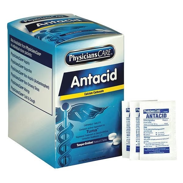 Antacid, Tablet, 420mg, PK50, Physicianscare, Mfr#: 90089