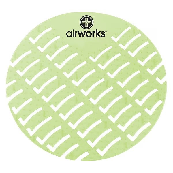 Urinal Screen, Round, Herbal Mint, PK60, Air Works, Mfr#: AWUS002