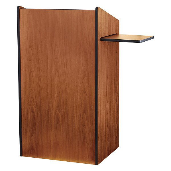 Floor Lectern w/Two Shelves, Oak, Oklahoma Sound, Mfr#: 600-MO