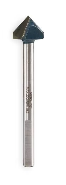 Glass and Tile Bit, 7/8 In, 4 In L, Bosch, Mfr#: GT900